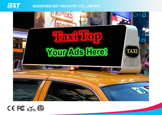 La publicidad comercial del tejado del taxi llevó la exhibición 40000dots/Sqm, alto brillo