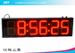 6 ayuda llevada roja 12/24 interruptores de la exhibición del reloj de la pulgada Digitaces del formato de la hora