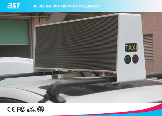 SMD impermeable 3 en 1 pantalla LED 1R1G1B del tejado del taxi P5 para la publicidad comercial
