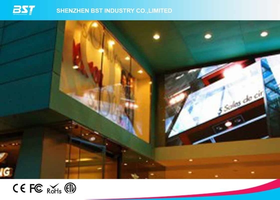 P5mm Pantalla LED transparente, pantalla LED de vidrio flexible de publicidad de forma diferente