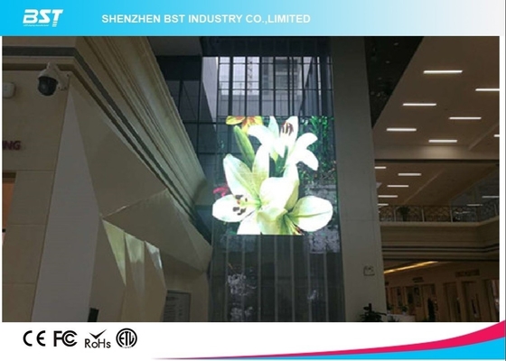 Super Clear transparente Vision de la cortina de la malla de la pantalla LED de SMD2121 P3.91 LED