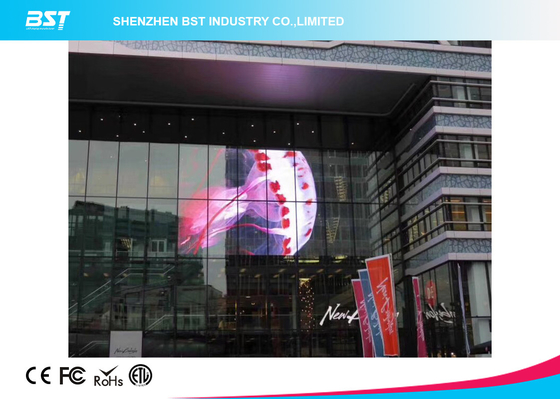 Cortina LED transparente flexible 10000 puntos por metro cuadrado 1920hz para centros comerciales