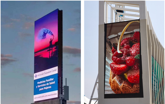 Display LED de color completo para publicidad exterior Ultra delgado, ligero y fácil de instalar para publicidad dinámica