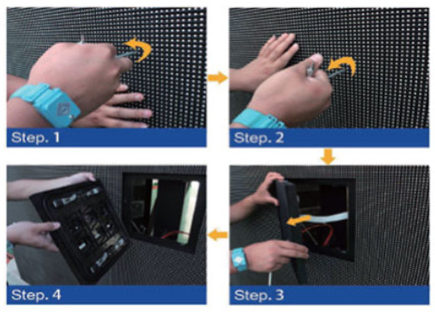 Display LED fijo de servicio frontal profesional para uso comercial
