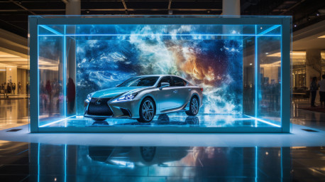 Pantalla LED ultra delgada y ligera de 500 mm X 1000 mm transparente para necesidades interiores y exteriores