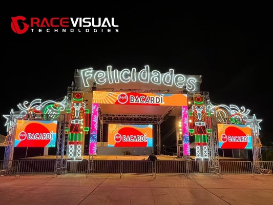 P2.9 pantalla LED de alquiler al aire libre ORA 7680hz 500X1000mm para eventos deportivos