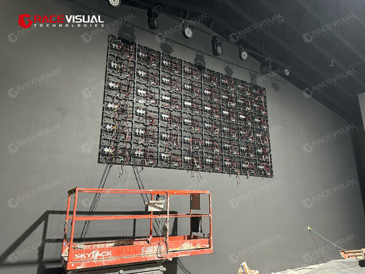 Alta tasa de actualización 7680Hz Indoor P2.5mm Display LED fijo ?? 640×480mm Panel de montaje en pared