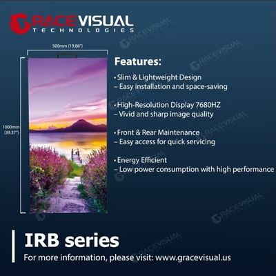 Mural de video LED de alquiler profesional con servicio de frente - Serie IRB para escenarios, conciertos y eventos 500 * 500MM y 50 * 100MM