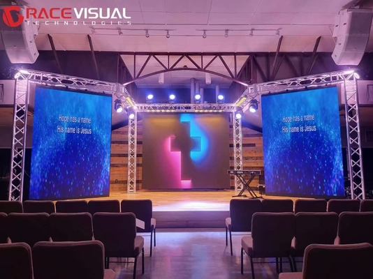 Mural de video LED de alquiler profesional con servicio de frente - Serie IRB para escenarios, conciertos y eventos 500 * 500MM y 50 * 100MM