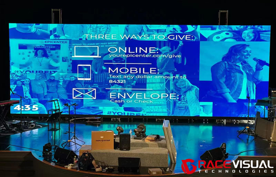 Mural de video LED de alquiler profesional con servicio de frente - Serie IRB para escenarios, conciertos y eventos 500 * 500MM y 50 * 100MM