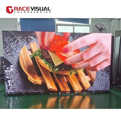 3840hz Alta frecuencia de actualización Peso luminoso Interior de color completo pantalla de cartel LED 48kg/pieza Con ruedas Totem