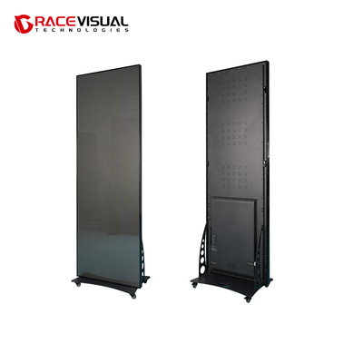 Serie IP para interiores de 640 mm x 1920 mm IPoster para interiores con base de ruedas, controlador de casilla