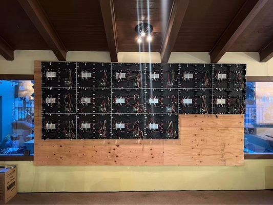 2Pantalla LED fija de inclinación de.5 mm para uso en interiores - frecuencia de actualización de 7680 HZ, montada en la pared - perfecta para iglesias, tiendas minoristas, lugares de culto y restaurantes