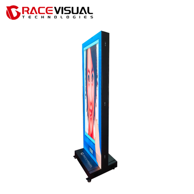 Serie IP-P2.5mm I Poster Pantalla LED interior, 3840Hz Alta tasa de actualización, control WIFI Pantalla LED interior con base de ruedas