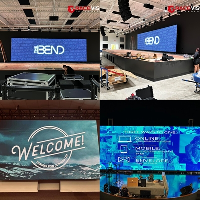 3.91mm Pitch físico ORC Display LED de alquiler con alta frecuencia de actualización de 7680hz y tarjeta de recepción de A5s 500X1000mm