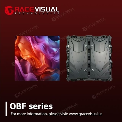 Presentación de anuncios en exteriores de servicio frontal completo con pantalla LED fija Serie OBF con resolución HD IP65/IP54 Aluminio fundido a presión