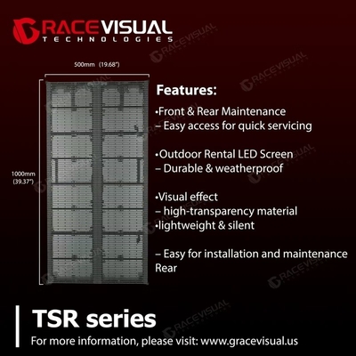 Serie TSR: Pantalla LED transparente, ideal para pantallas interactivas