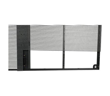 Pantalla LED transparente de la serie TSF P3.9-7.8mm   1000x1000mm, alta tasa de actualización 3840Hz, instalación fija interior personalizable, marco de aluminio