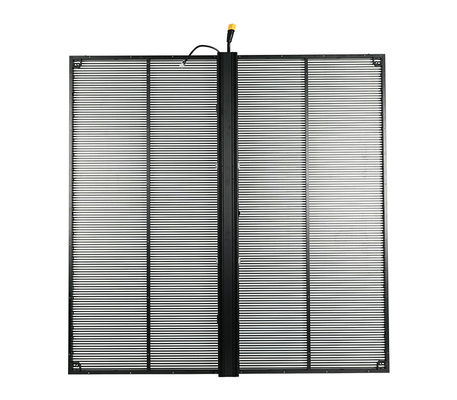 Serie TSF: Pantalla LED transparente P3.97.8 de última generación con frecuencia de actualización de 3840 Hz, paneles de 500 × 1000 mm, ideal para imágenes de alta resolución