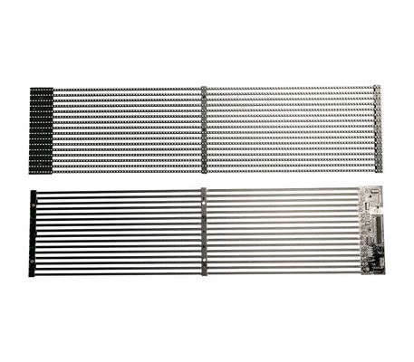 Serie TSF, pantalla LED transparente para interiores fija, diseño de panel ultra delgado, ligero