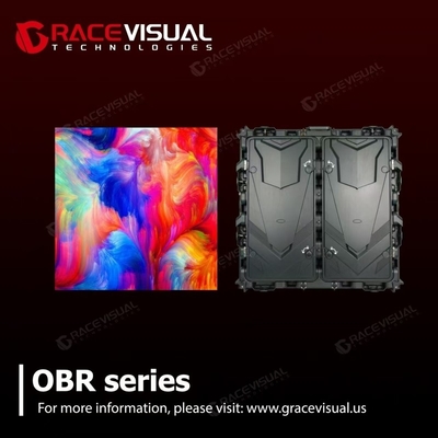 Display LED fijo de exterior de la serie OBR con frecuencia de actualización de 7680 Hz, aluminio fundido por inyección para aplicaciones de escenario y eventos
