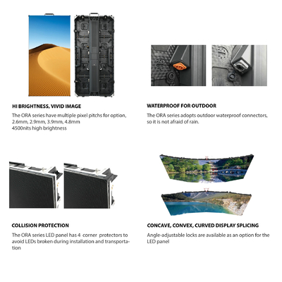 Panel LED de la serie ORA, 7680hz, para alquiler al aire libre y aplicaciones en escena