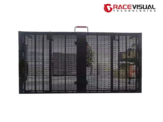 P3.9-7.8mm Pantalla LED de alquiler al aire libre transparente 1Mx0.5M 7680Hz Tasa de actualización 5000 nits Brillo