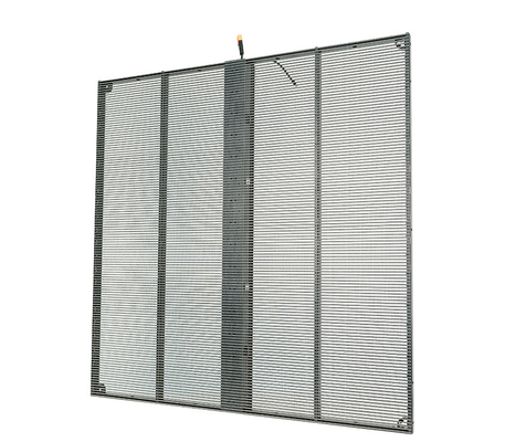 Display de malla de LED transparente y personalizable, ideal para aplicaciones fijas de interior y exterior