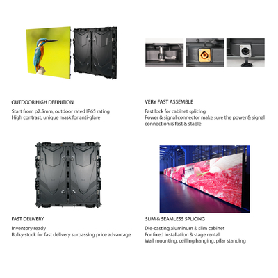 Resolución HD Panel LED de aluminio de fundición a presión Serie OBR Perfecto para vallas publicitarias y señalización exterior