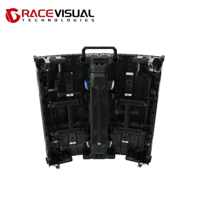 Material de panel de aluminio de fundición a presión para interiores Panel LED de alquiler flexible Pared de video con frecuencia de actualización de 7680hz para eventos de escenario