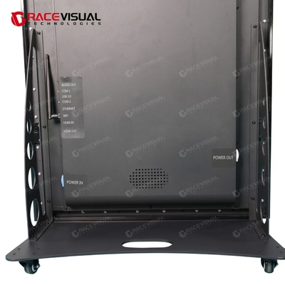 Despliegue móvil optimizado con el empalme de ángulo de 90 ° en la pantalla LED de publicidad interior y opciones de control de software de PC
