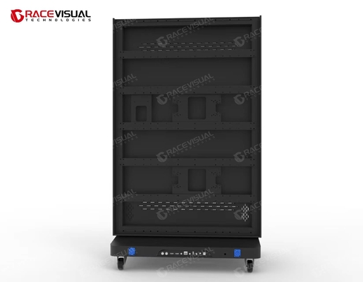 Pantalla de póster LED plegable de suelo para interiores de tamaño pequeño, fácil almacenamiento, transporte conveniente