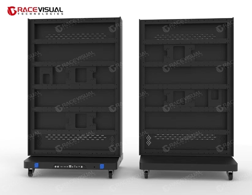 Pantalla de póster LED plegable de suelo para interiores de tamaño pequeño, fácil almacenamiento, transporte conveniente