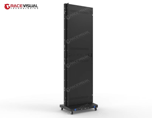 Pantalla de póster LED plegable de suelo para interiores de tamaño pequeño, fácil almacenamiento, transporte conveniente