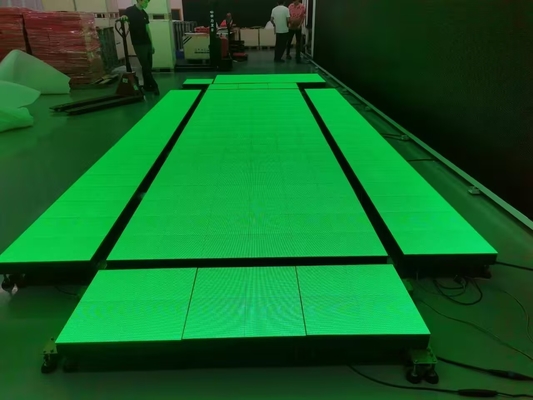 Instalación rápida de azulejos de piso de baile digital de interior LED pantalla de pantalla interactiva de pared de vídeo