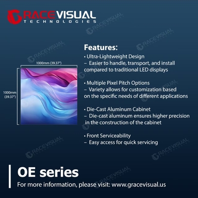 Pantalla LED de publicidad exterior de la serie OE ¥7680HZ con color completo Elegante, duradero y listo para el envío a nivel mundial