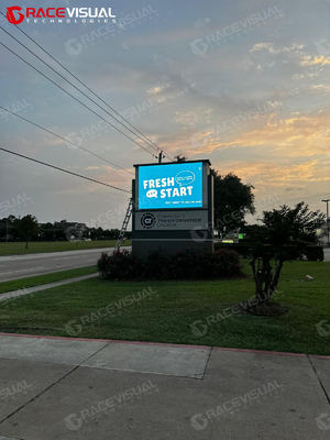 Display LED para exteriores 5000 nits P3.9-P10.4 IP65 Servicio frontal 3840Hz