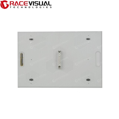 Panel LED para exteriores P5.7mm con diseño de chasis blanco y pantalla publicitaria fija a prueba de agua para vallas publicitarias comerciales