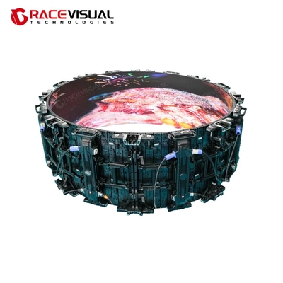 Pantallas LED flexibles de alquiler para interiores de la serie IRDF | Paneles flexibles para interiores | Pantalla circular redonda
