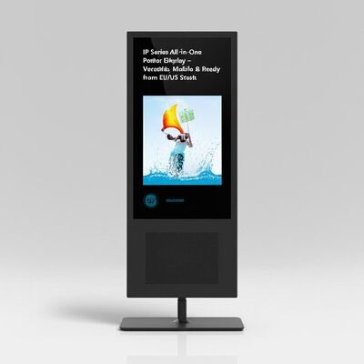 Pantalla de carteles LED de la serie IP con P1.86mm Pitch de píxeles, altavoz incorporado y tasa de actualización de 3840Hz para publicidad en interiores