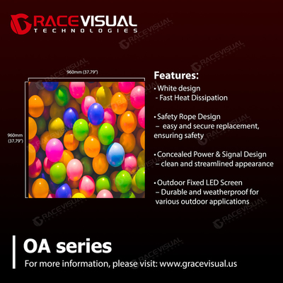 Pantalla LED exterior OA-Ultra-Light con alto brillo y fácil mantenimiento ¢ Construida para cualquier entorno